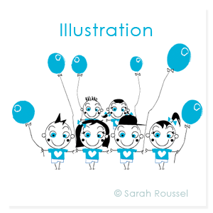 Illustration flyer autisme