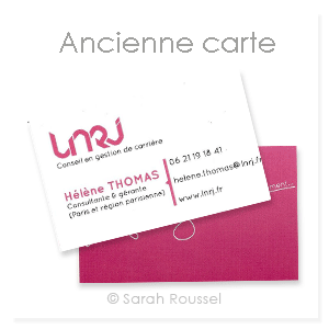 Ancienne carte de visite lnrj, comme elle, actualisez votre carte