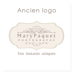 Ancien logo Mary Paquet photographe naissance à Lisses