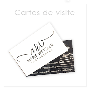 Carte de visite pour photographe corporate