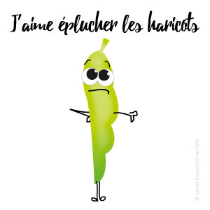 J'aime éplucher les haricots