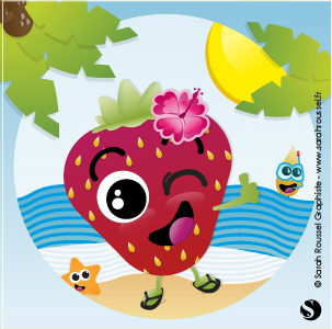 Illustration estivales pour Graines de fraise