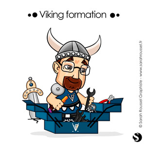 Création d'un avatar pour illustrer les services de formation de la société Viking