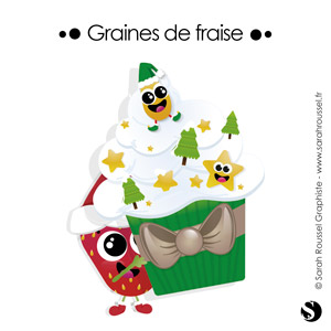 Illustration de Noël pour Graines de fraise