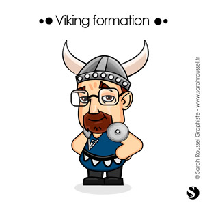 Illustration avatar Viking formation
