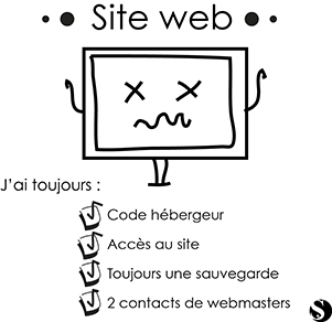 Avoir vos codes d'accès et back-up de site web