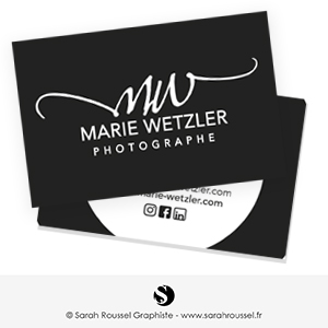 Carte de visite pour photographe professionnel