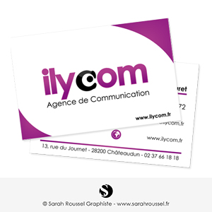 Carte de visite pour agence de communication