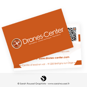 Carte de visite pour centre de formation au drone