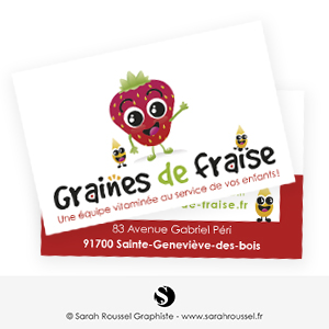 Carte de visite pour garde d'enfants à domicile