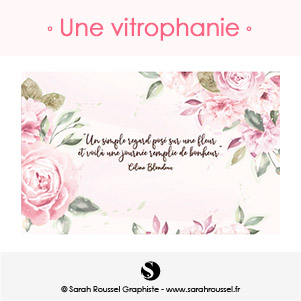 Vitrophanie intérieure