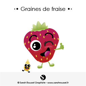 Illustration Graines de fraise