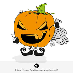 Illustration citrouille pour Halloween