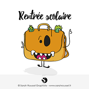 Création illustration pour rentrée scolaire