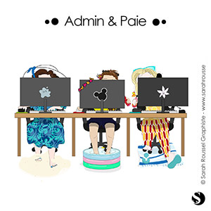 Illustration vacances entreprise