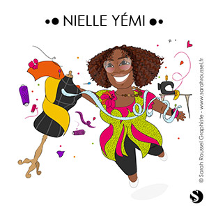 Illustration créatrice de mode