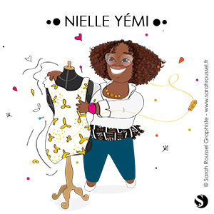 Illustration pour formatrice en couture