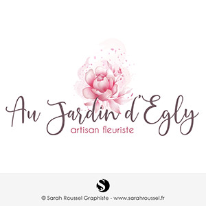 Création logo illustratif pour artisan fleuriste