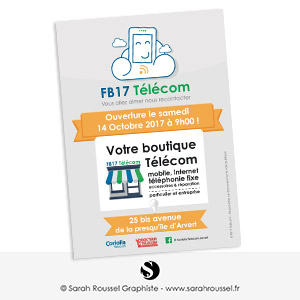 Flyer ouverture boutique de téléphonie