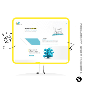 Création d'un site internet pour agence de création d'espace, infographie 3D