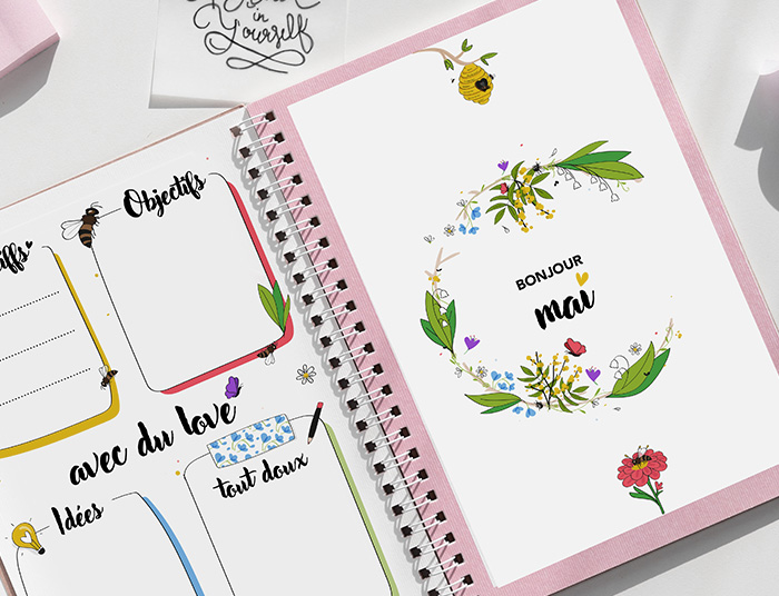 Illustration pour bullet journal Illustration pour bullet journal