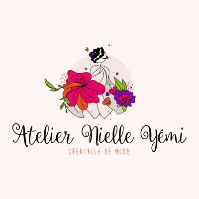 Création logo Atelier Nielle Yémi, créatrice de mode en Esson