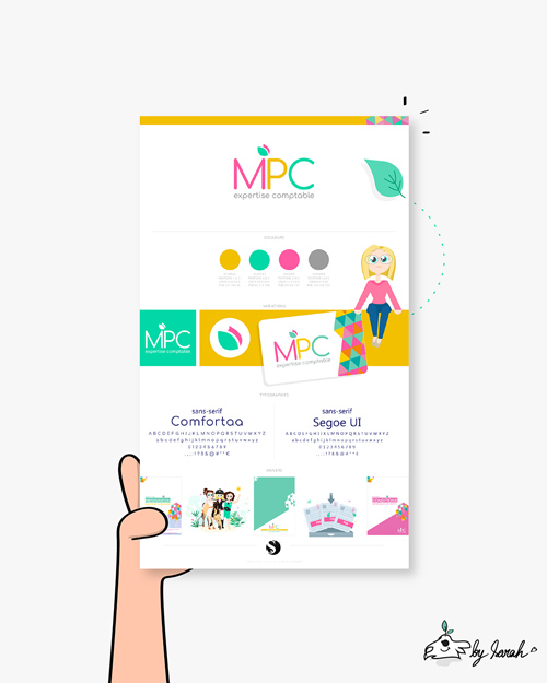 Univers graphique MPC expertise comptable à Brétigny-sur-Orge